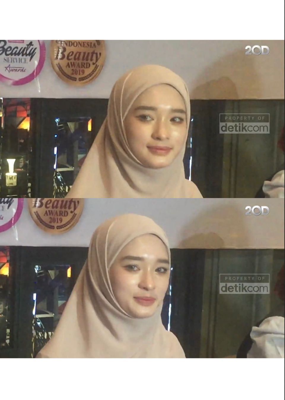 Foto transformasi Inara Rusli.