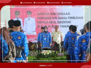 Jelang Pilkades Serentak, Pemkab Klaten Gelar Santiaji dan Simulasi