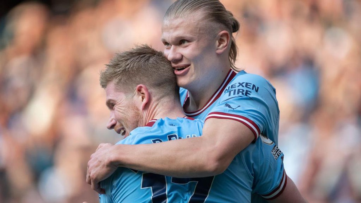Man City belum kehabisan rasa lapar akan gelar meski sudah memenangi lima trofi Liga Inggris dalam enam tahun. Foto: Visionhaus via Getty Images/Visionhaus