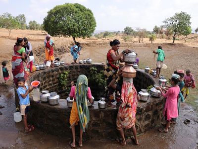 Kasihan! Musim Panas Bikin India Krisis Air Parah