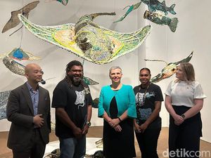 Karya Seni Instalasi Seniman Selat Torres Perdana Tiba di Jakarta Karya Seni Instalasi Seniman Selat Torres Perdana Tiba di Jakarta