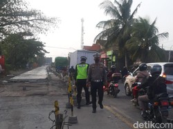 Proyek Betonisasi Duduk Sampeyan Gresik Dikebut, Polisi Siapkan Rekayasa Lalin