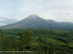 Semeru Keluarkan Letusan Asap 2 Kali Setinggi 600 Meter