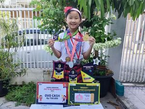 Keren! Siswi SD di Surabaya Borong Juara Olimpiade Matematika Internasional