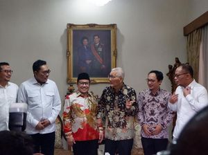 Momen Cak Imin Sowan dan Disambut Hangat Try Sutrisno