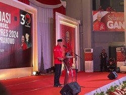 Ganjar Kenang Digembleng Taufiq Kiemas di Acara Konsolidasi PDIP Sumsel