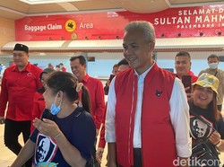Momen Ganjar Diteriaki Presiden saat Safari ke Palembang