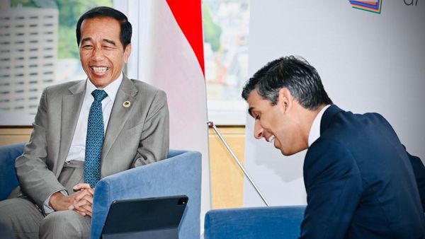 Momen Pertemuan Jokowi dan PM Inggris Bahas Proyek Energi-Hibah