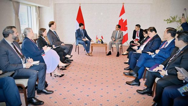 Pertemuan bilateral Jokowi dengan Justin Trudeau (dok.Rusman - Biro Pers Sekretariat Presiden)