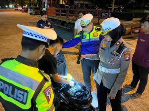 Polisi Amankan 21 Motor Balap Liar di Batam, Pengemudi Ditilang