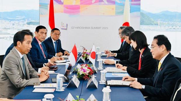 Presiden Joko Widodo (Jokowi) melakukan pertemuan bilateral dengan Perdana Menteri Jepang Fumio Kishida.