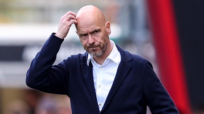 BOURNEMOUTH, ENGLAND - MAY 20: Head Coach Erik ten Hag of Manchester United during the Premier League match between AFC Bournemouth and Manchester United at Vitality Stadium on May 20, 2023 in Bournemouth, England. (Photo by Robin Jones - AFC Bournemouth/AFC Bournemouth via Getty Images)