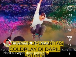 Konten Kocak Ketua Golkar Jatim Hibur Fans Coldplay yang Tak Kebagian Tiket