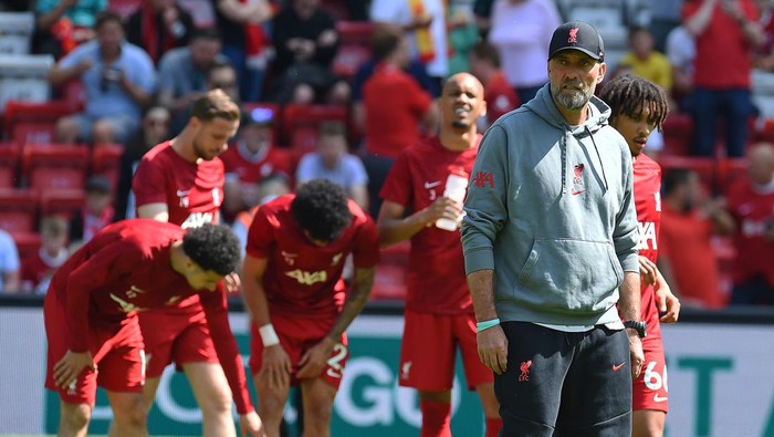 LIVERPOOL, ENGLAND - MAY 20: (THE SUN OIUT. THE SUN ON SUNDAY OUT)Jurgen Klopp manager of Liverpool before the Premier League match between Liverpool FC and Aston Villa at Anfield on May 20, 2023 in Liverpool, England. (Photo by John Powell/Liverpool FC via Getty Images)