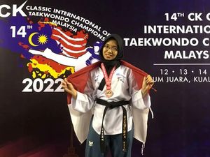 Salut! Mojang Bandung Ini Sukses Raih Juara Internasional Taekwondo