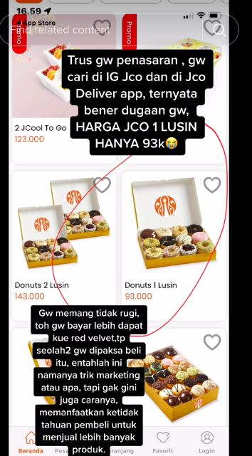 Wanita merasa dibohongi pelayan donat