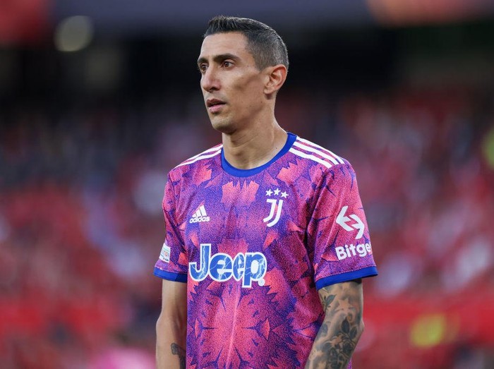 Angel Di Maria of Juventus during the UEFA Europa League semi-final second leg match between Sevilla FC and Juventus at Estadio Ramon Sanchez Pizjuan on May 18, 2023 in Seville, Spain (Photo by Jose Luis Contreras/DAX Images/NurPhoto via Getty Images)