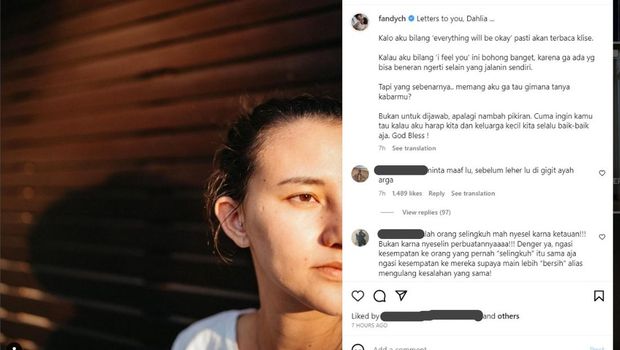 Surat Fandy Christian untuk Dahlia Poland