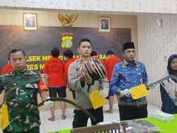 Gangster Bersajam di Jaksel Dibekuk Polisi Saat Hendak Tawuran