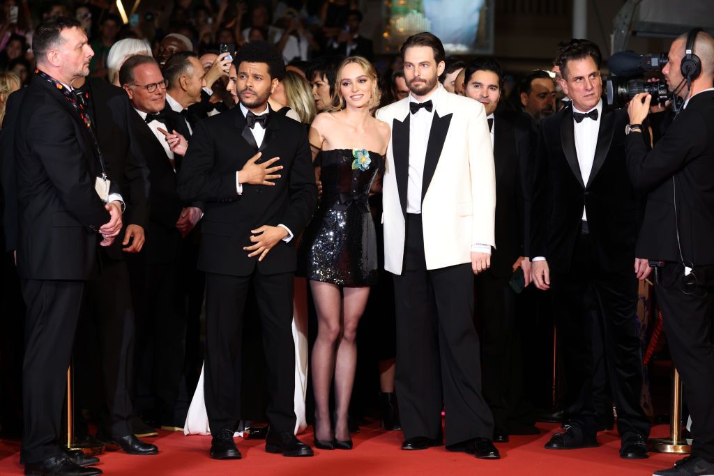 CANNES, FRANCE - MAY 22: Lily-Rose Depp and Abel Makkonen Tesfaye, The Weeknd attend the 