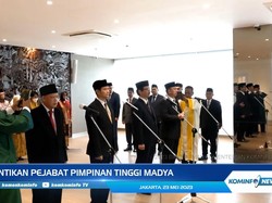 Mahfud Lantik Inspektur Jenderal hingga Staf Ahli Kominfo