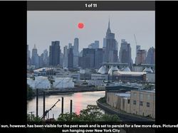 Matahari Merah Gegerkan AS, Apa Sebabnya?