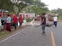 Anggota Brimob yang Tabrakan dengan Pikap di Dompu Meninggal Dunia