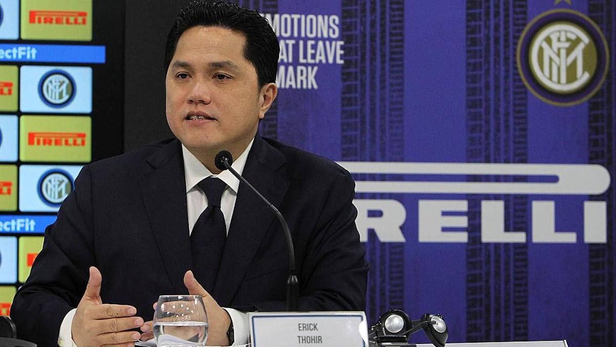 Erick Thohir ikut secara langsung memberikan dukungan ke mantan klubnya di final Liga Champions. (Foto: FC Internazionale via Getty Images)