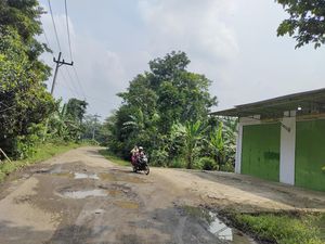 Jalan di Lebak Rusak Parah, Warga Harus Zig-zag Hindari Lubang