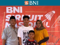 Ubed Grogi Ditonton Langsung Keluarga di BNI Sirnas A Surabaya