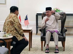 Momen Prabowo Bertemu PM Malaysia Anwar Ibrahim