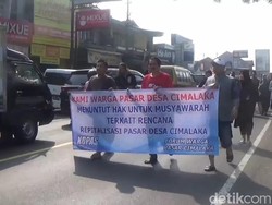 Protes Pedagang soal Revitalisasi Pasar Cimalaka Sumedang