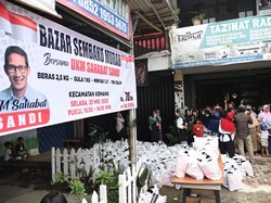 Bantu Penuhi Kebutuhan Bapok, UMKM Sahabat Sandi Gelar Bazar Murah