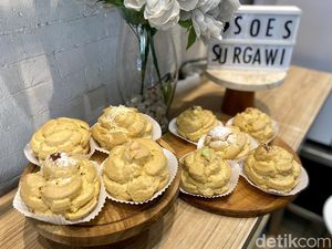 Creamy Lumer Kue Soes yang Ukurannya Sekepal Tangan Manusia