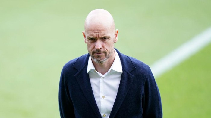 Manchester United manager Erik ten Hag inspects the pitch ahead of the Premier League match at the Vitality Stadium, Bournemouth. Picture date: Saturday May 20, 2023. (Photo by Adam Davy/PA Images via Getty Images)