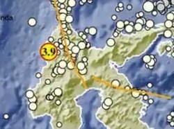 Gempa M 3,9 Guncang Mamuju Utara, Berpusat di Darat