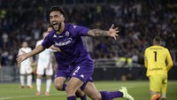 Fiorentina mampu unggul lebih dulu lewat gol Nicolas Gonzalez saat laga baru berjalan tiga menit. AP/Fabrizio Corradetti