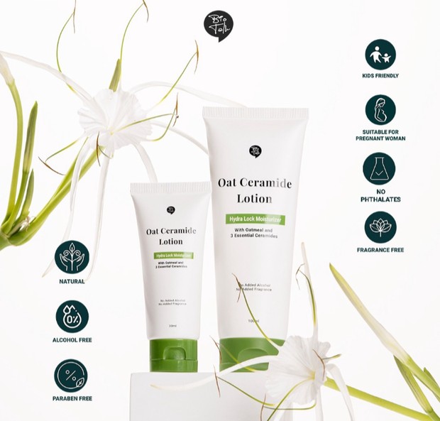 Lotion yang tepat dari Biotalk untuk menghidrasi kulit eksim/Foto: biotalk.id Foto produk lotion dari biotalk