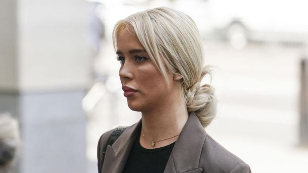 Orla Melissa Sloan at Westminster Magistrates' Court, in London, where she pleaded guilty to stalking Chelsea midfielder Mason Mount, 24, and his former teammate Billy Gilmour, 21, as well as harassing fellow Blues star Ben Chilwell, 26. The court heard that she bombarded he Premier League footballer with messages in a four-month stalking campaign after he broke off their relationship. Picture date: Wednesday May 24, 2023. (Photo by Jordan Pettitt/PA Images via Getty Images)