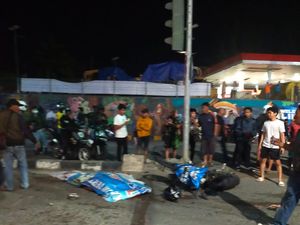 Pemotor di Turunan Muara Rapak Balikpapan Tewas Ditabrak Kontainer Rem Blong Pemotor di Turunan Muara Rapak Balikpapan Tewas Ditabrak Kontainer Rem Blong