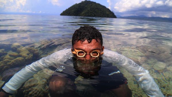 Potret Aktivitas Perkampungan Suku Bajo Sangkuang di Pulau Bacan