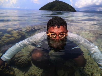 Potret Aktivitas Perkampungan Suku Bajo Sangkuang di Pulau Bacan