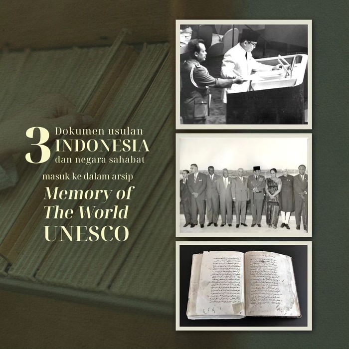 3 Dokumen Bersejarah Indonesia Masuk Memory of the World UNESCO