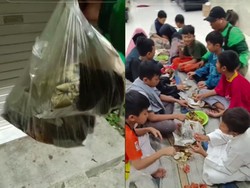 Reaksi Anak Panti Saat Dapat Kiriman Sate Ayam dari Orderan Fiktif Ojol