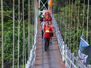 Bukit Lawang Orangutan Trail Run Digelar, Wagub-Pangdam Lari 7 Kilometer