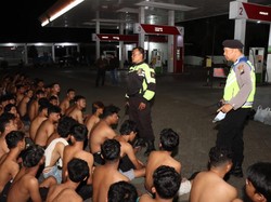 Balap Liar di Jalibar Kepanjen Malang Dibubarkan, Ratusan Motor Diamankan