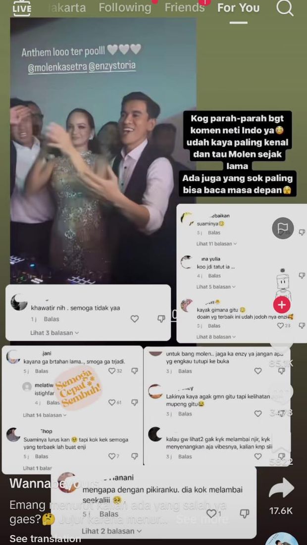 Unggahan terkait suami Enzy Storia