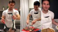 Keren! Lionel Messi Jago Panggang Daging hingga Masak Steak