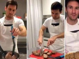 Keren! Lionel Messi Jago Panggang Daging hingga Masak Steak