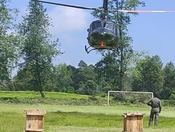 TNI AD Usut Penyebab Helikopter Jatuh di Kebun Teh Ciwidey saat Latihan